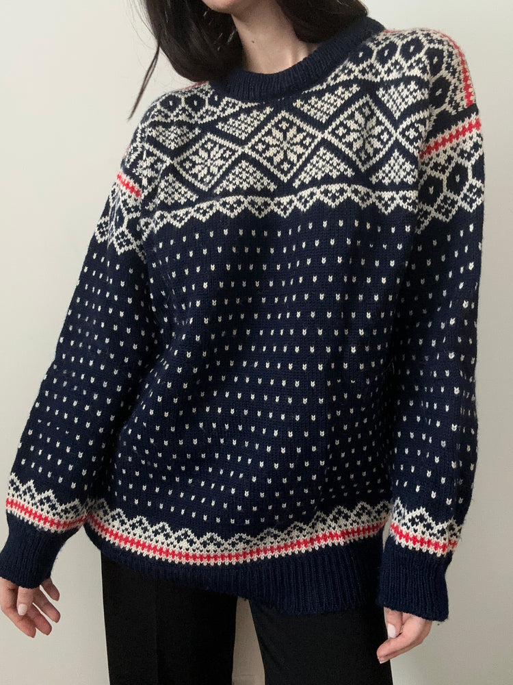 Vintage Collared Grey Polo Sweater Size Medium