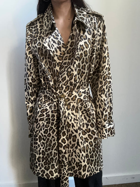 Vintage Leopard Print Jacket Size XL