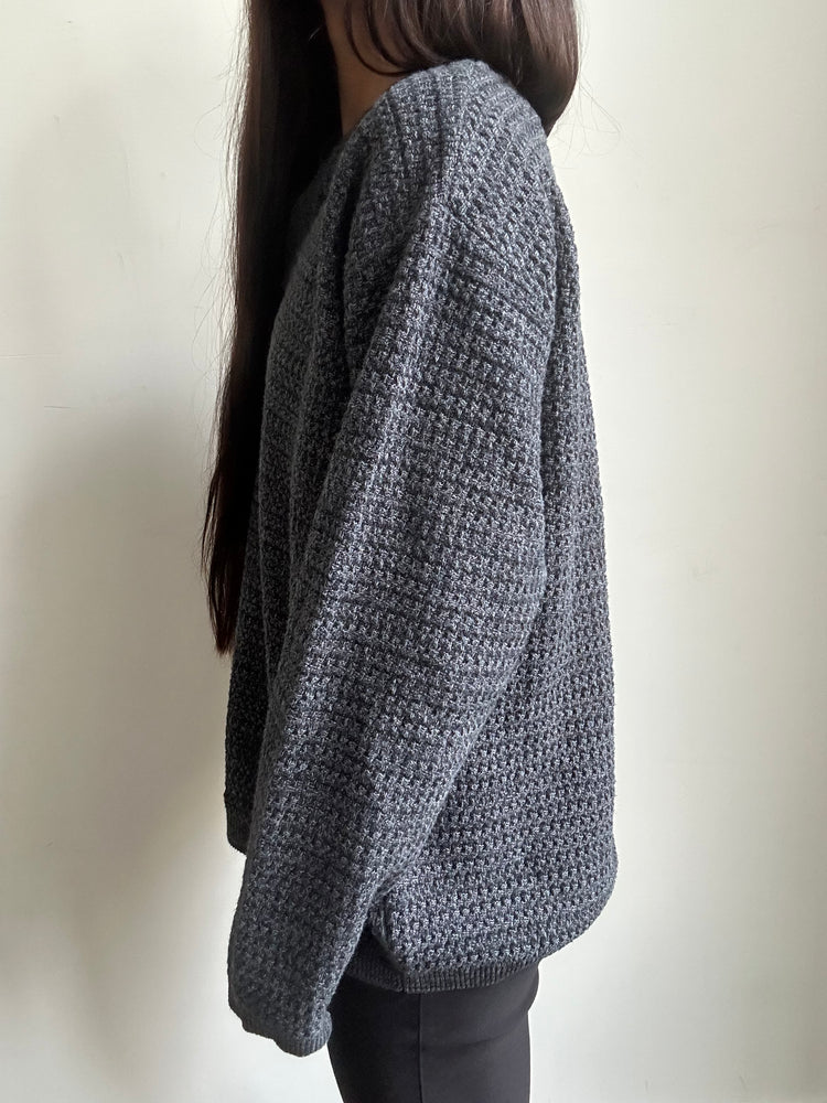 Vintage Grey Knitted Sweater Size Large