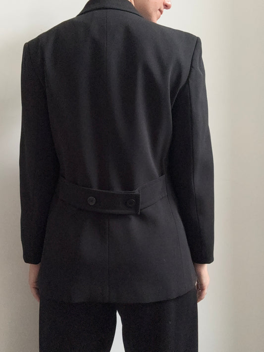 Vintage Black Classic Detailed Blazer Size Medium