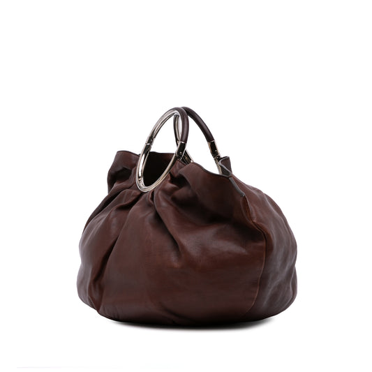 Vintage Dior Leather Soft Shopping Tote