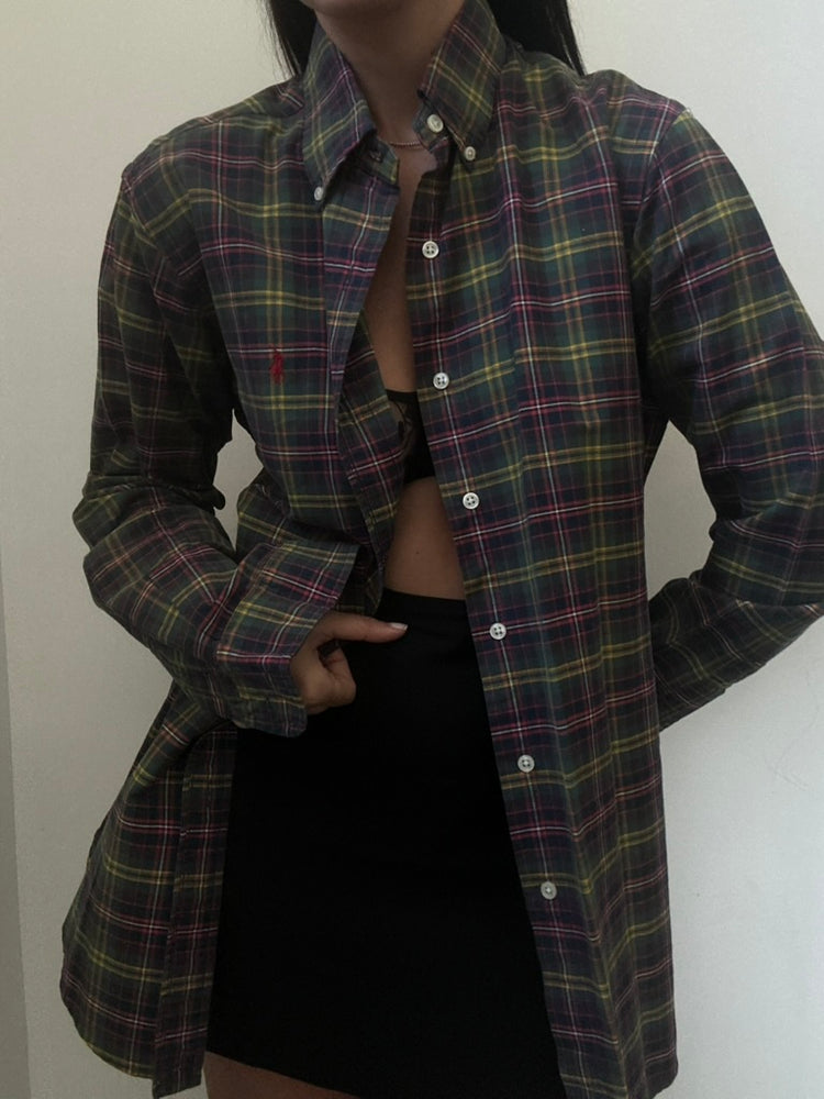 Vintage Ralph Lauren Plaid Button Up Size Medium