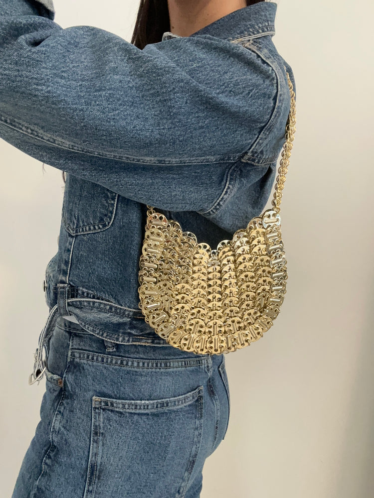 Pre-Loved Paco Rabbane Gold Chain Bag