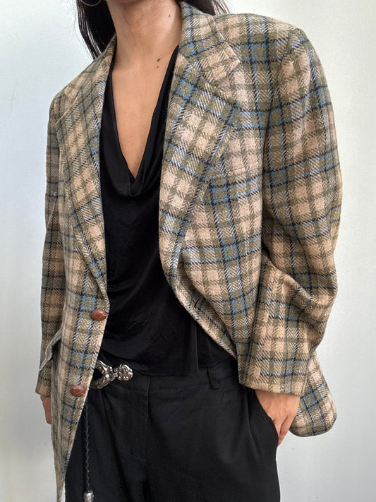 Vintage Heritage-Style Plaid Blazer Size Medium