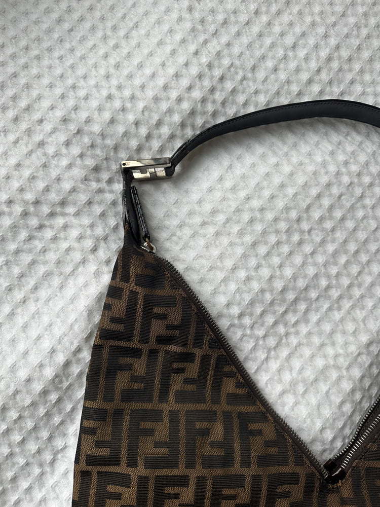 Vintage Fendi Double Zip Hobo Bag