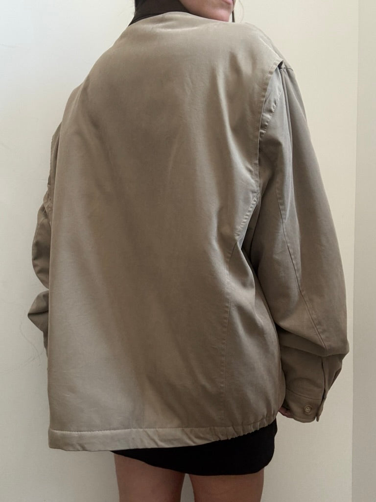 Vintage Tan Bomber Jacket Size XL
