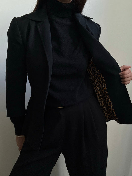 Vintage Dolce & Gabbana Black Open Blazer Size Small