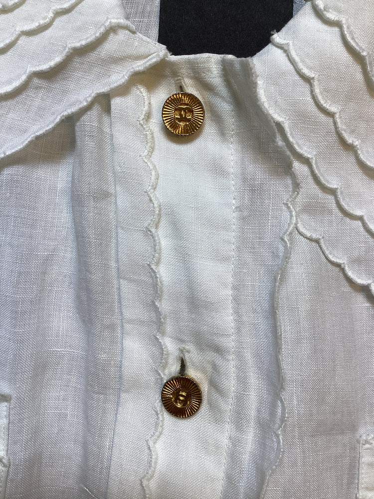 Vintage Chanel White Blouse Size 4