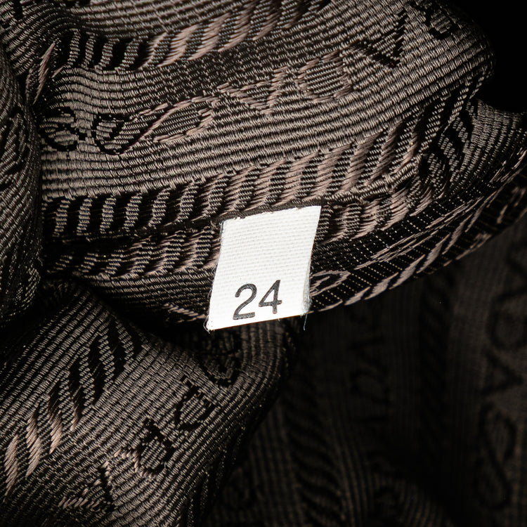 Vintage Prada Trimmed Canvas Tote