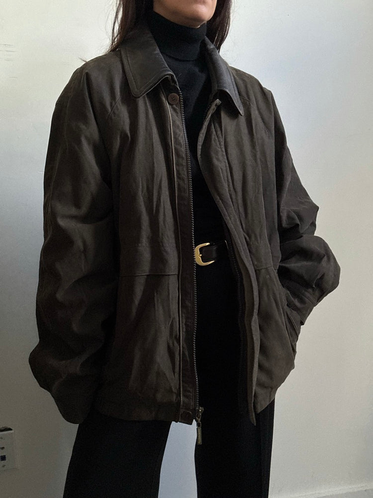 Vintage Brown Twill Barn Jacket Size XXL