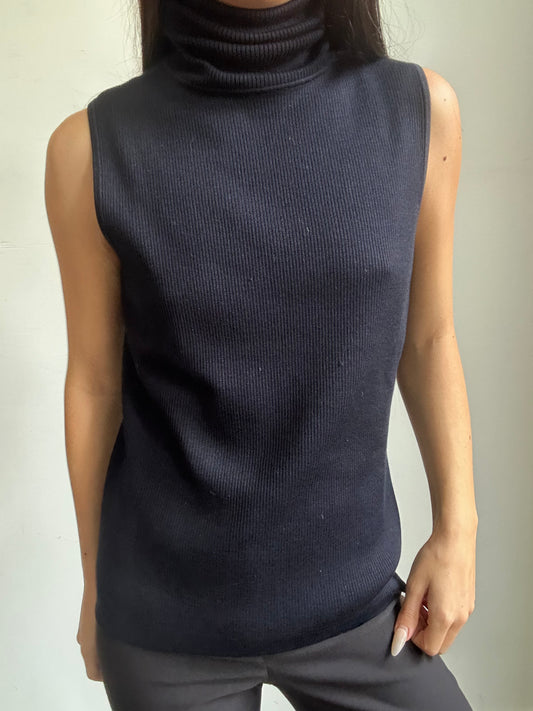 Vintage Black Ralph Lauren Sweater Vest Size Large