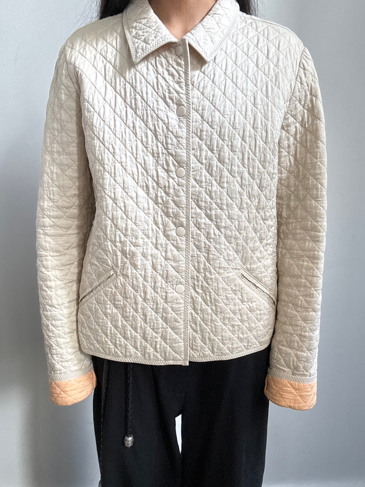 Vintage Quilted Shirt Jacket Size Large