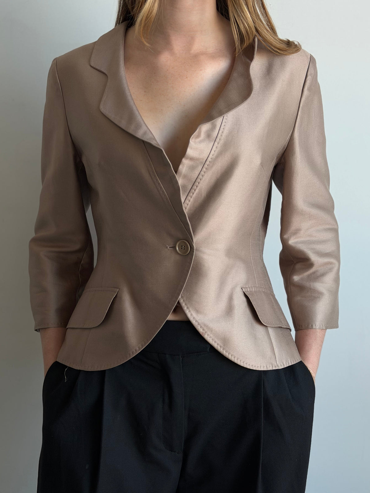Vintage Max Mara Single-Button Blazer Jacket Size Large