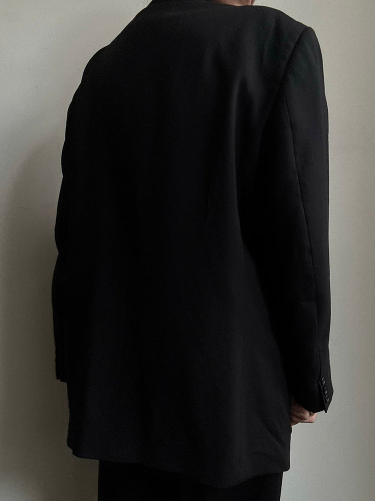 Vintage Classic 80's Black Blazer in Size XL