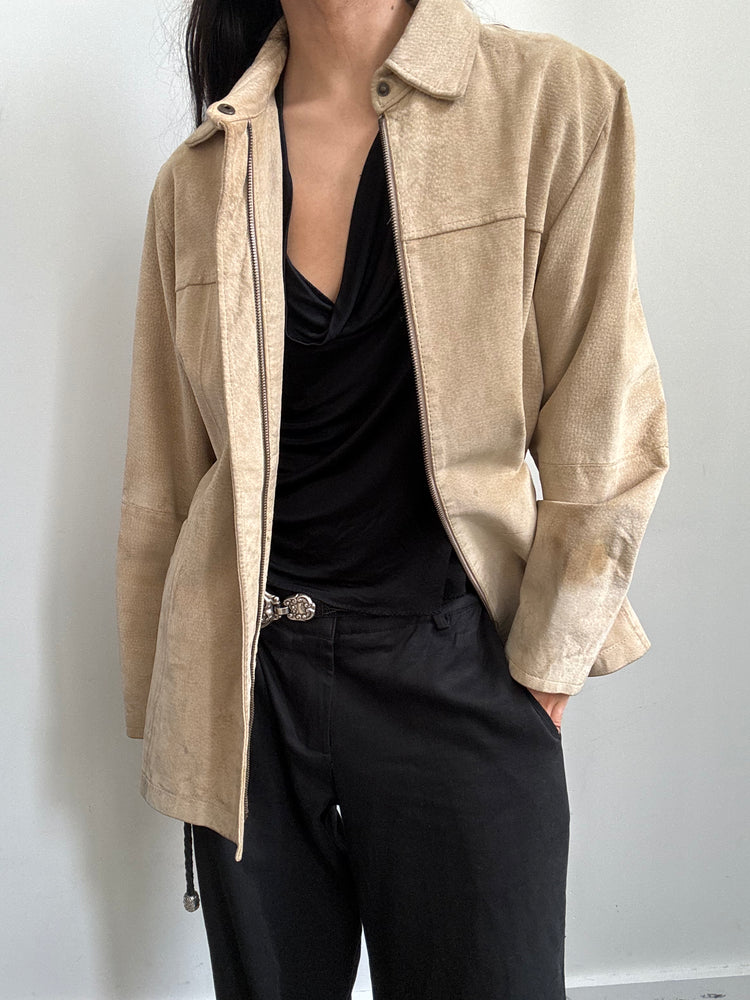 Vintage Tan Suede Small Coat