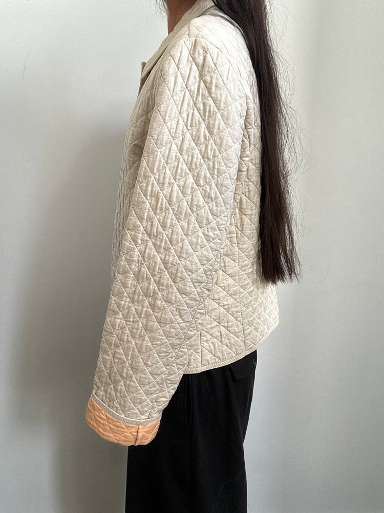 Vintage Quilted Shirt Jacket Size Large