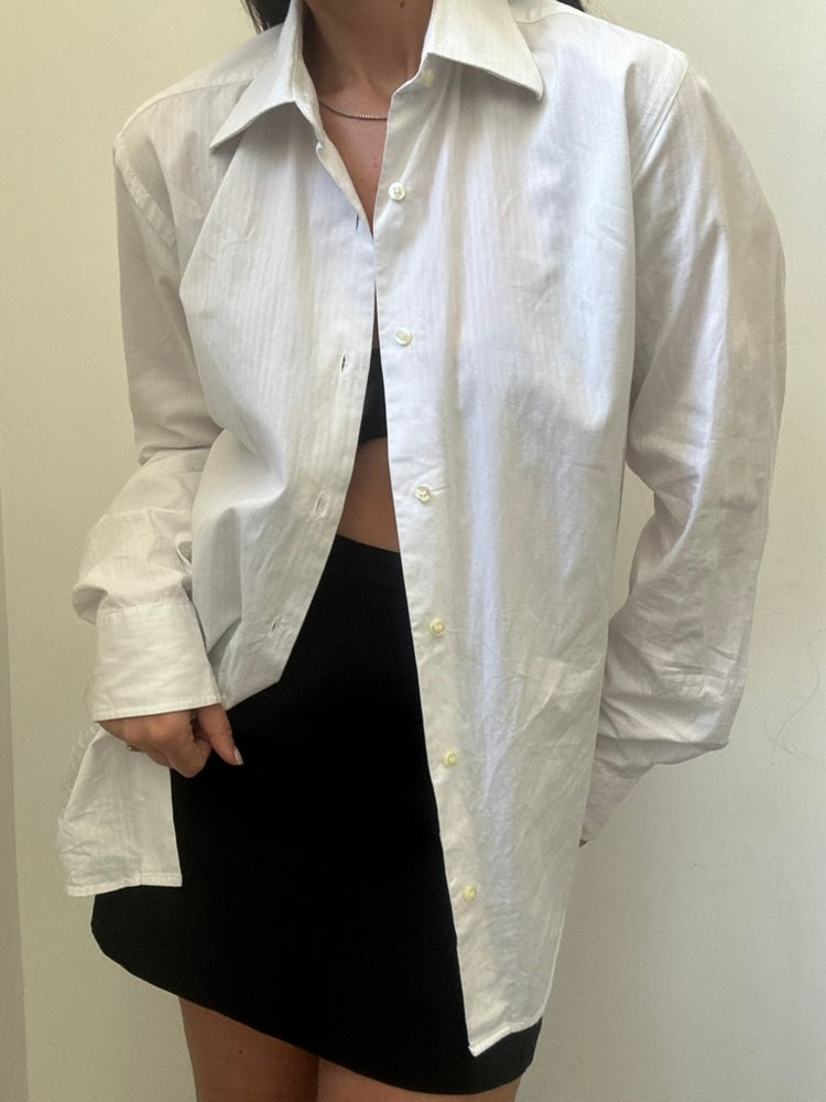 Vintage Cotton Poplin Button Up SIze M-L