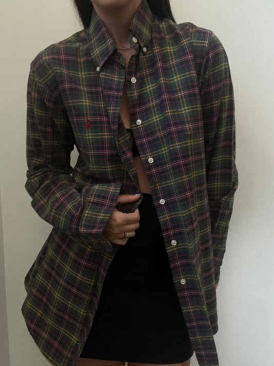 Vintage Ralph Lauren Plaid Button Up Size Medium