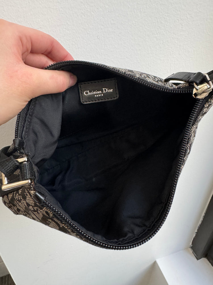 Vintage Dior 2002 Black Diorissimo Shoulder Bag