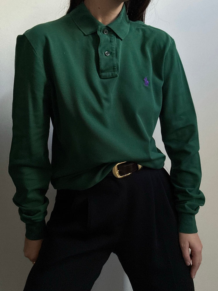 Vintage Ralph Lauren Kelly Green Polo Size Small