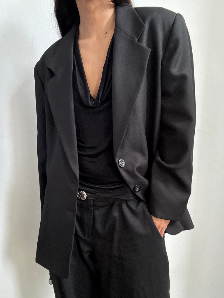 Vintage Black Blazer Size Large