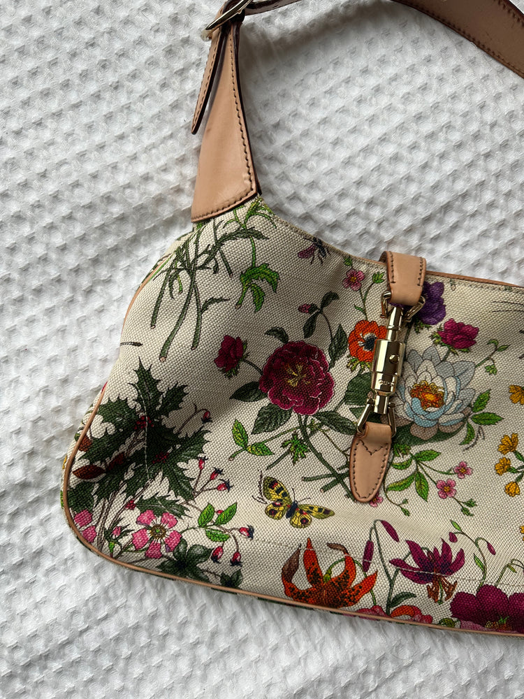 Vintage Gucci Floral Jackie Bag