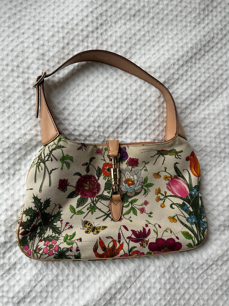 Vintage Gucci Floral Jackie Bag