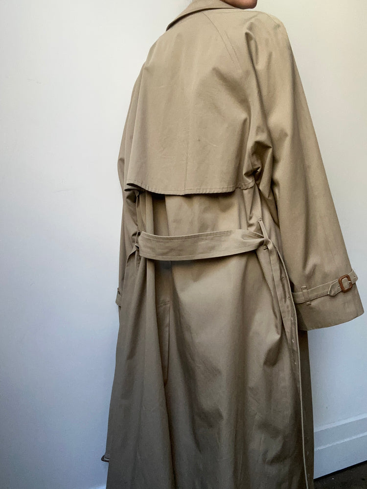 Vintage Burberry Tan Trench Coat Size XL