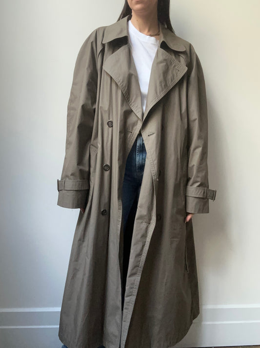 Vintage London Fog Olive Green Trench Size XL