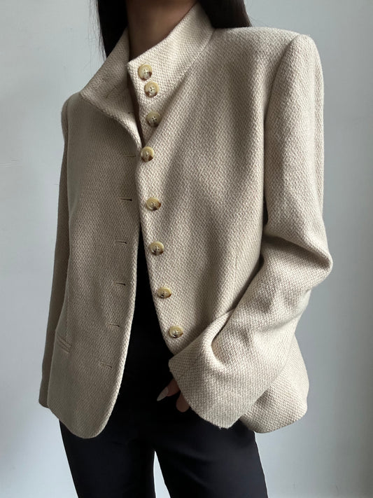 Vintage Ralph Lauren Beige Blazer Size Large