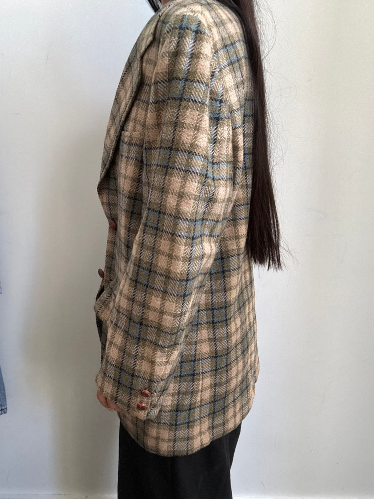 Vintage Heritage-Style Plaid Blazer Size Medium