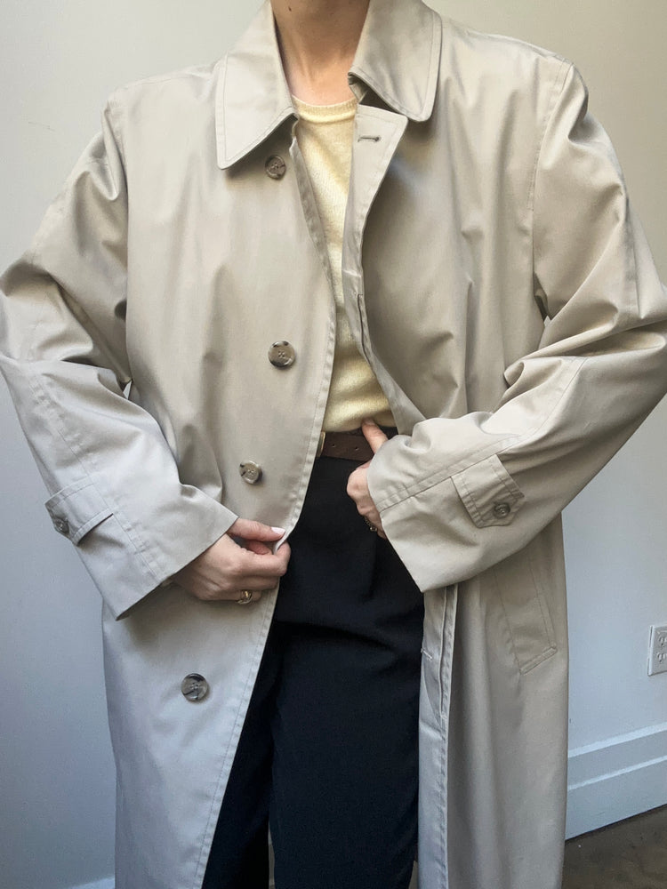 Vintage London Fog Trench Coat Size Small