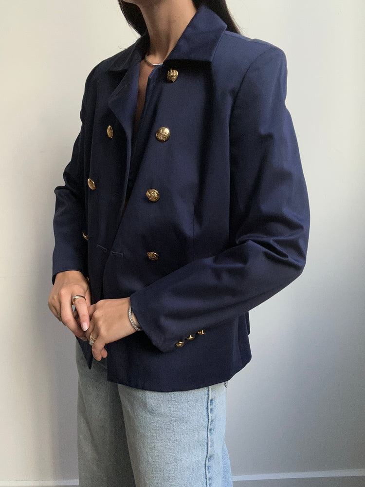 Vintage Ralph Lauren Navy Blue Blazer Size 4