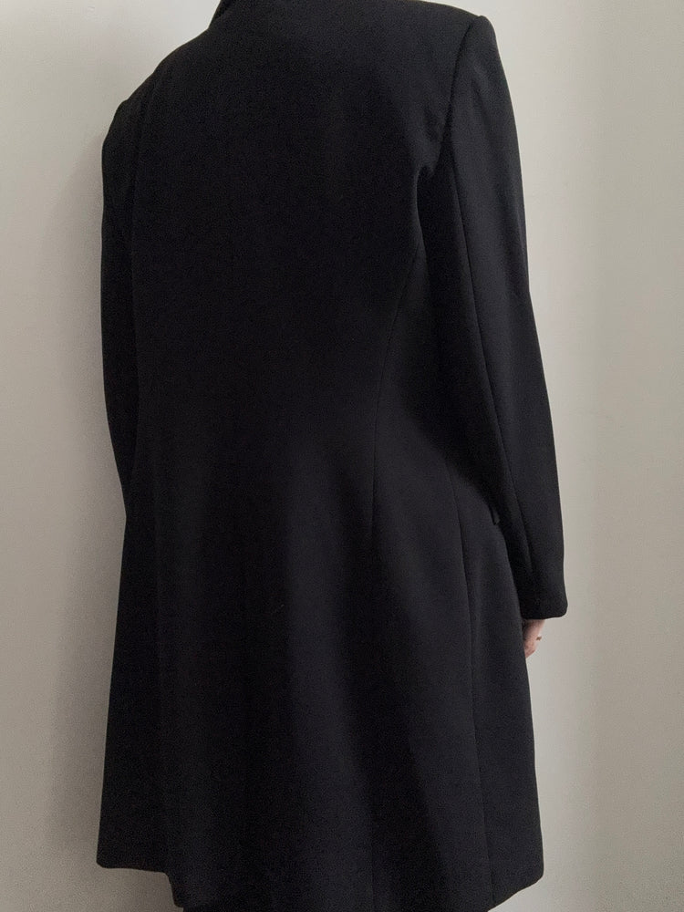 Vintage Black Waist Coat and Coat Set Size Large