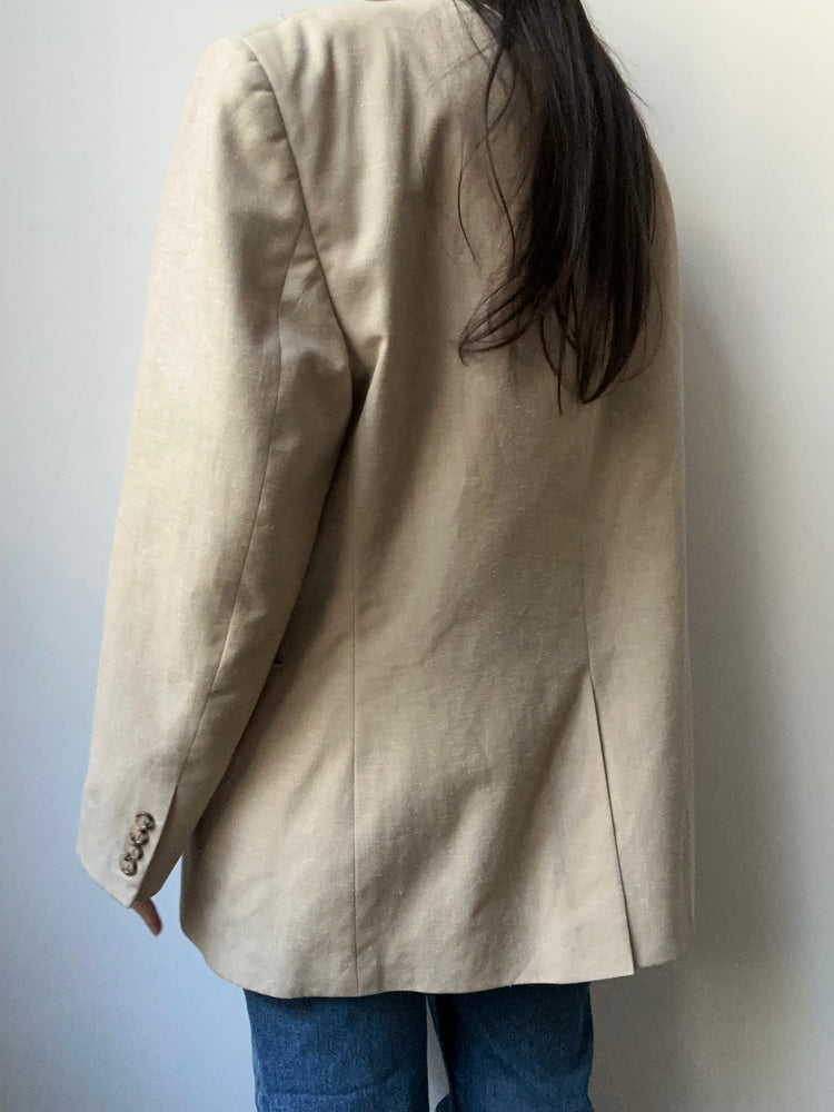 Vintage Tan Oversized Blazer Size L