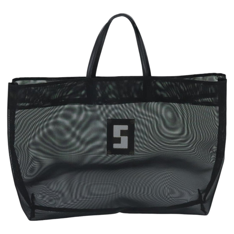 Vintage Fendi Black Mesh Tote Bag