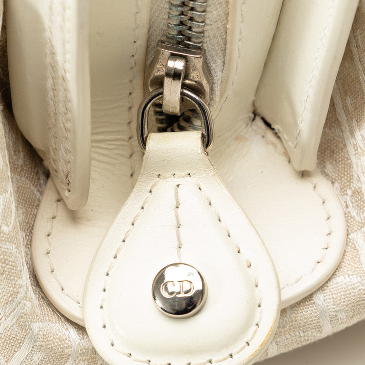 Vintage White Dior Double Pocket Bag