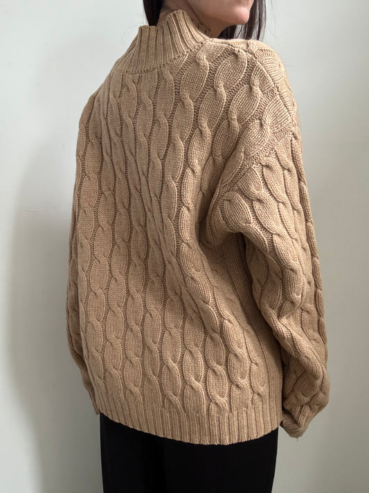 Vintage Micheal Kors Collection Camel Hair + Wool Sweater Size Large