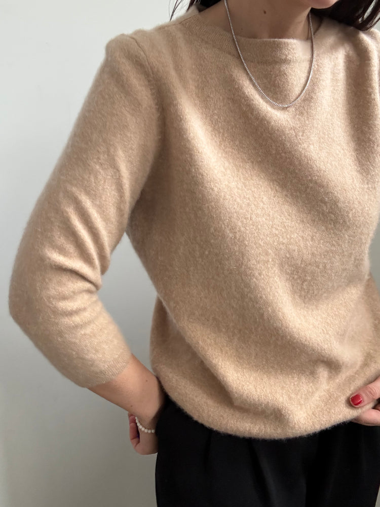Vintage Cashmere Brown Sweater Size Medium
