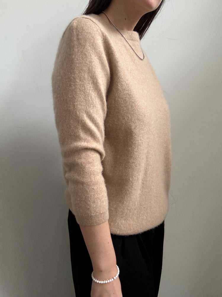 Vintage Cashmere Brown Sweater Size Medium