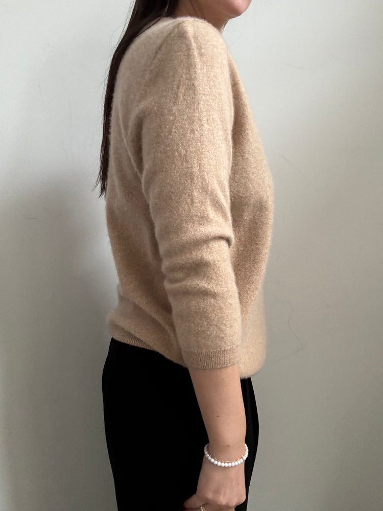 Vintage Cashmere Brown Sweater Size Medium