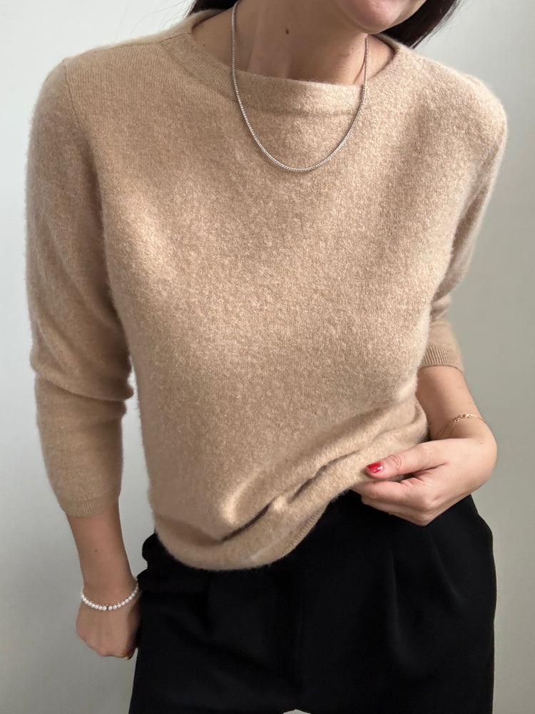 Vintage Cashmere Brown Sweater Size Medium