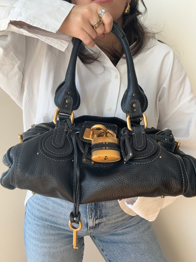 Vintage Chloé Leather Paddington Handbag