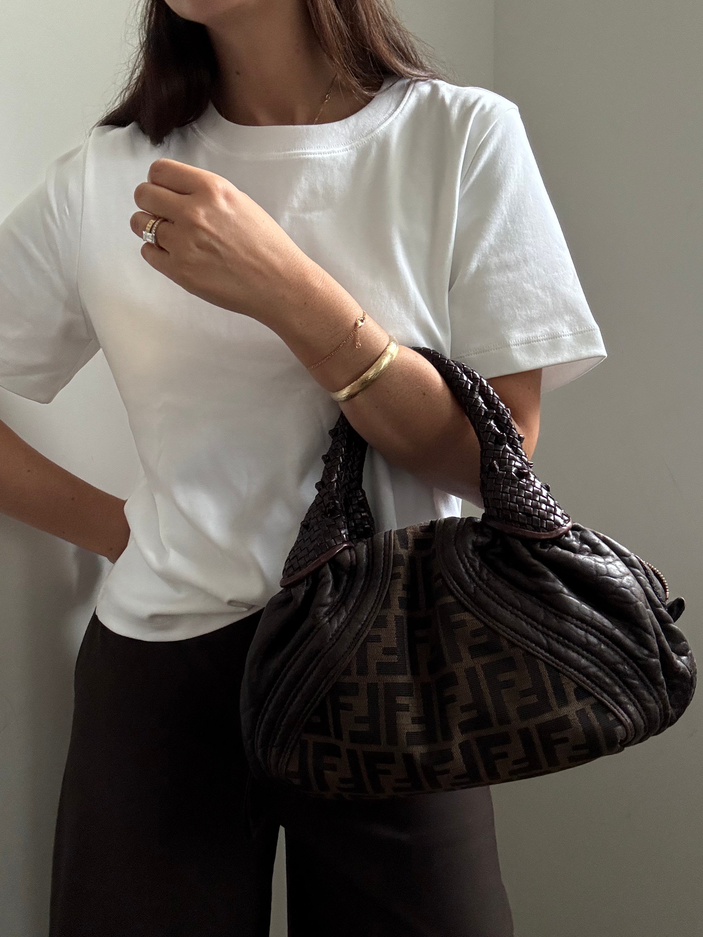 Vintage Fendi Spy Zucca Canvas Bag