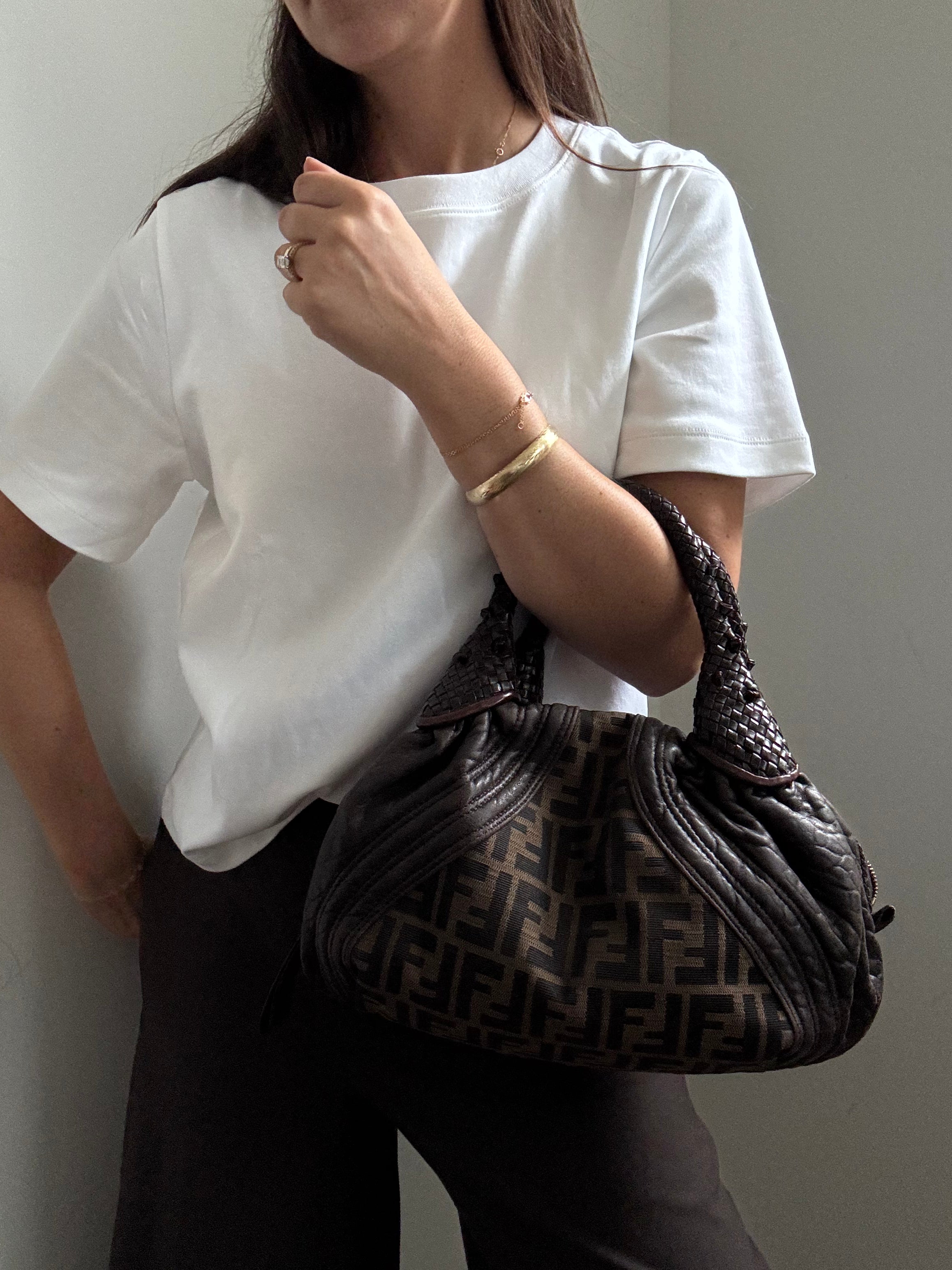 Vintage Fendi Spy Zucca Canvas Bag