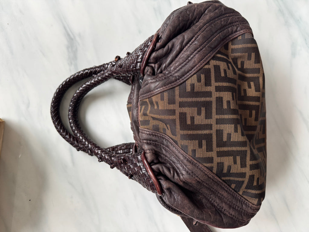 Vintage Fendi Spy Zucca Canvas Bag