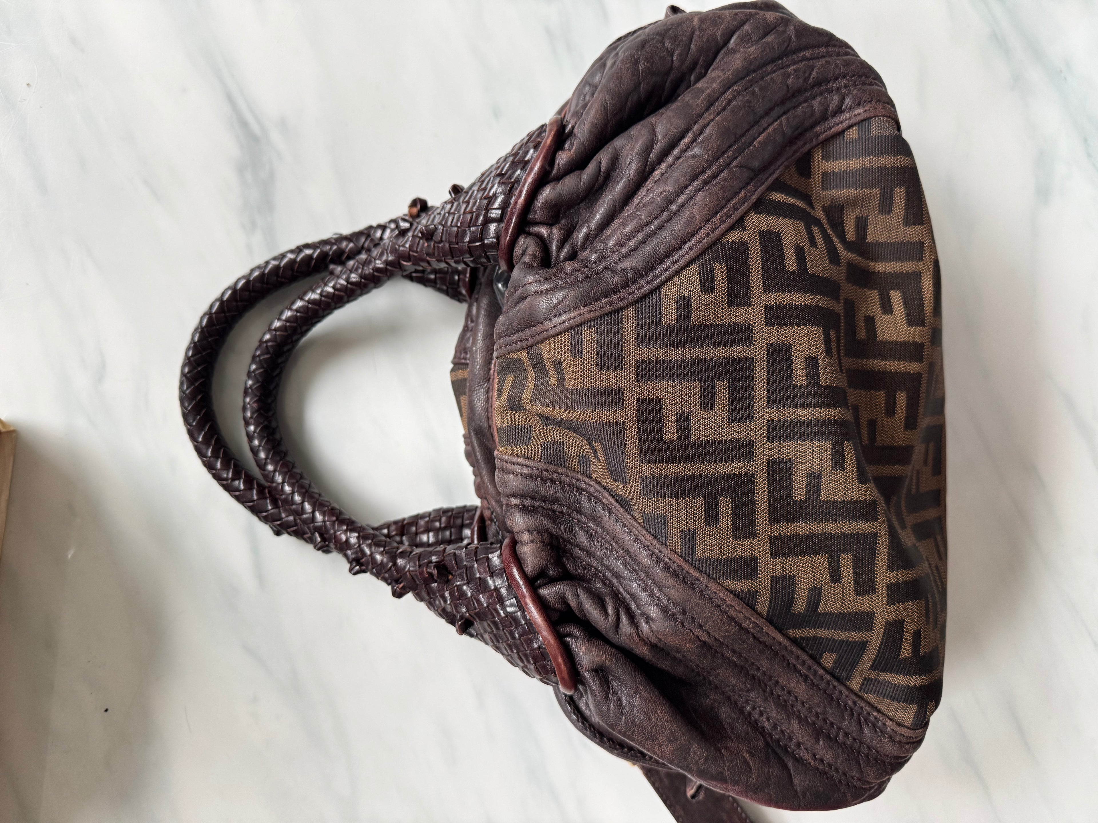 Vintage Fendi Spy Zucca Canvas Bag
