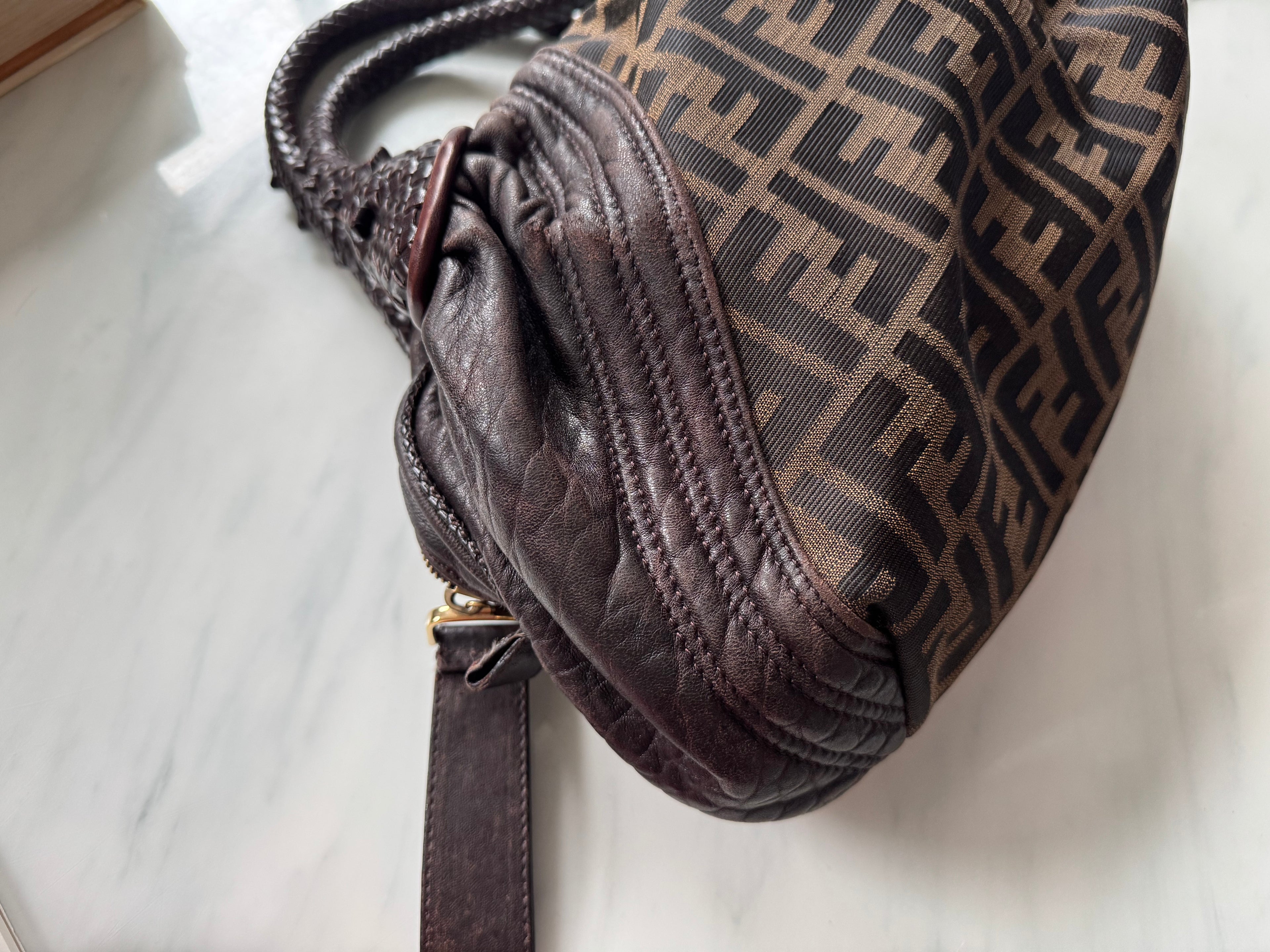 Vintage Fendi Spy Zucca Canvas Bag