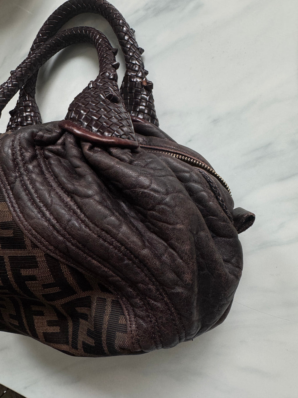 Vintage Fendi Spy Zucca Canvas Bag