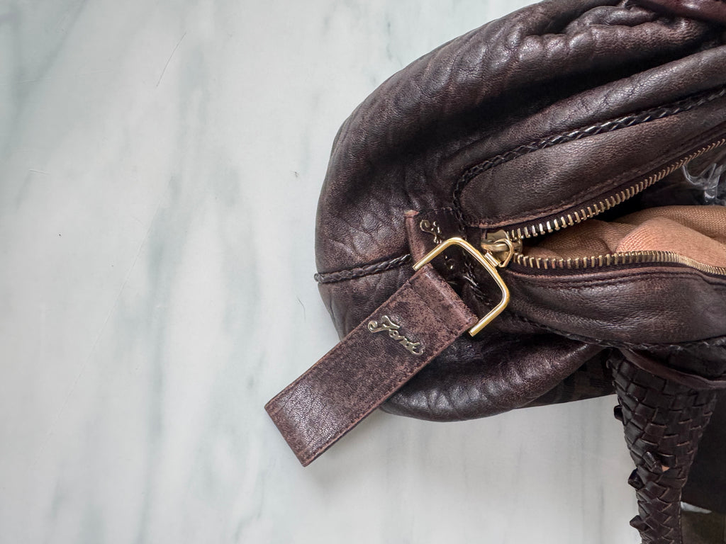 Vintage Fendi Spy Zucca Canvas Bag